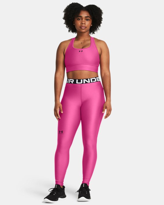 Women's HeatGear® Leggings, Pink, pdpMainDesktop image number 2